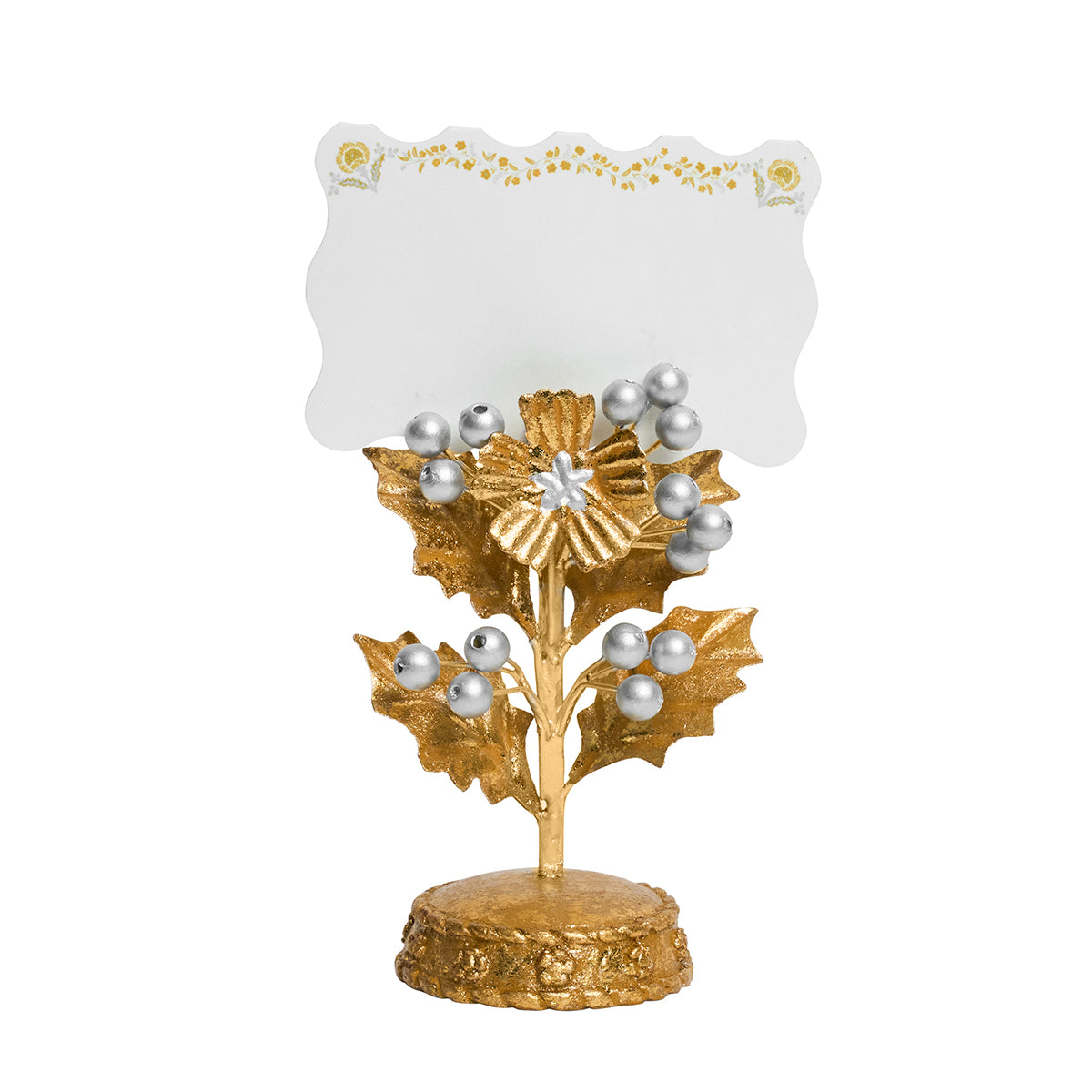 Berry & Thread Thistle Place Card Set/12 - Gold/Silver - Image 2