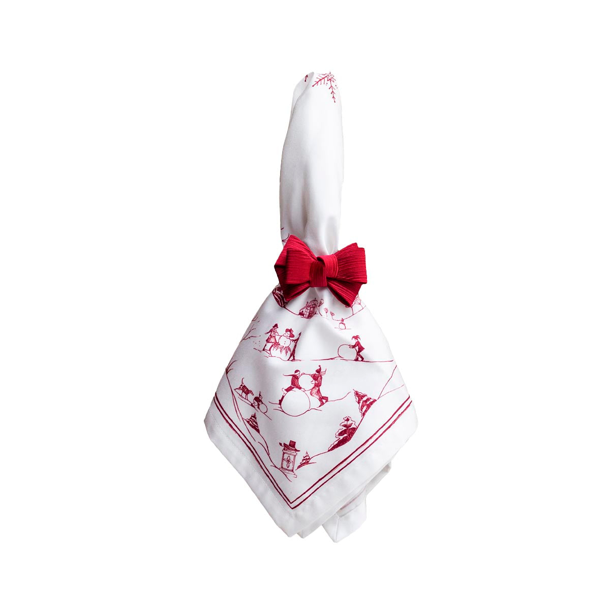 Country Estate Winter Frolic Napkin Set/4 - Ruby - Image 2