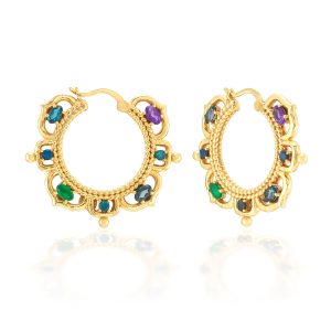 Contessa Hoop Earrings - Multi