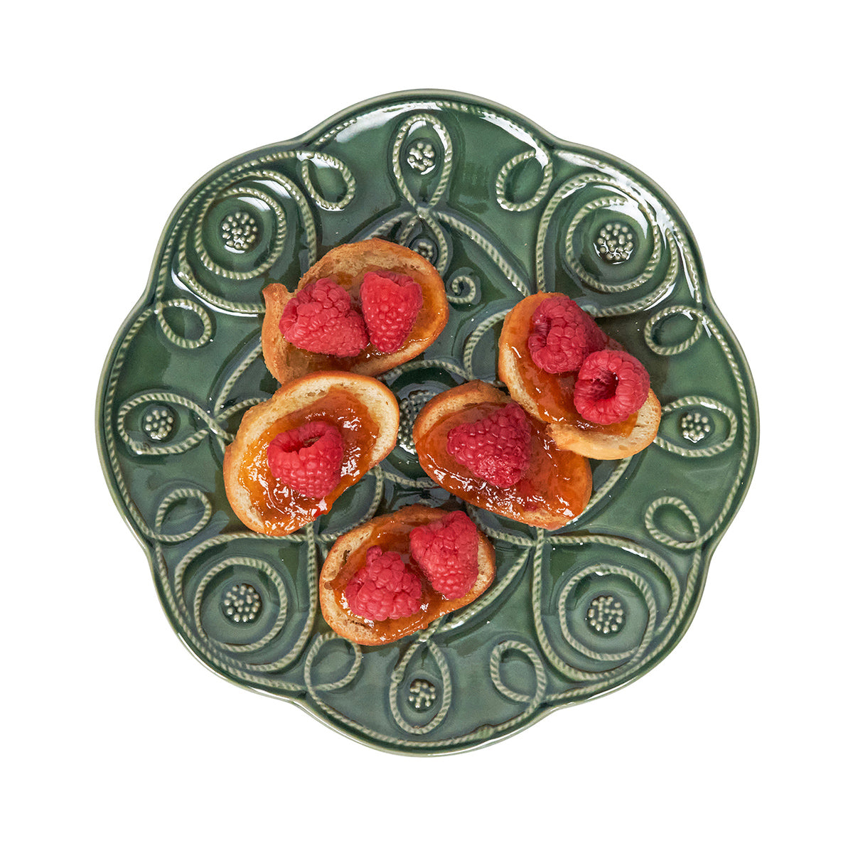 Jardins du Monde Dessert/Salad Plate Assorted Set/4 - Basil - Image 3