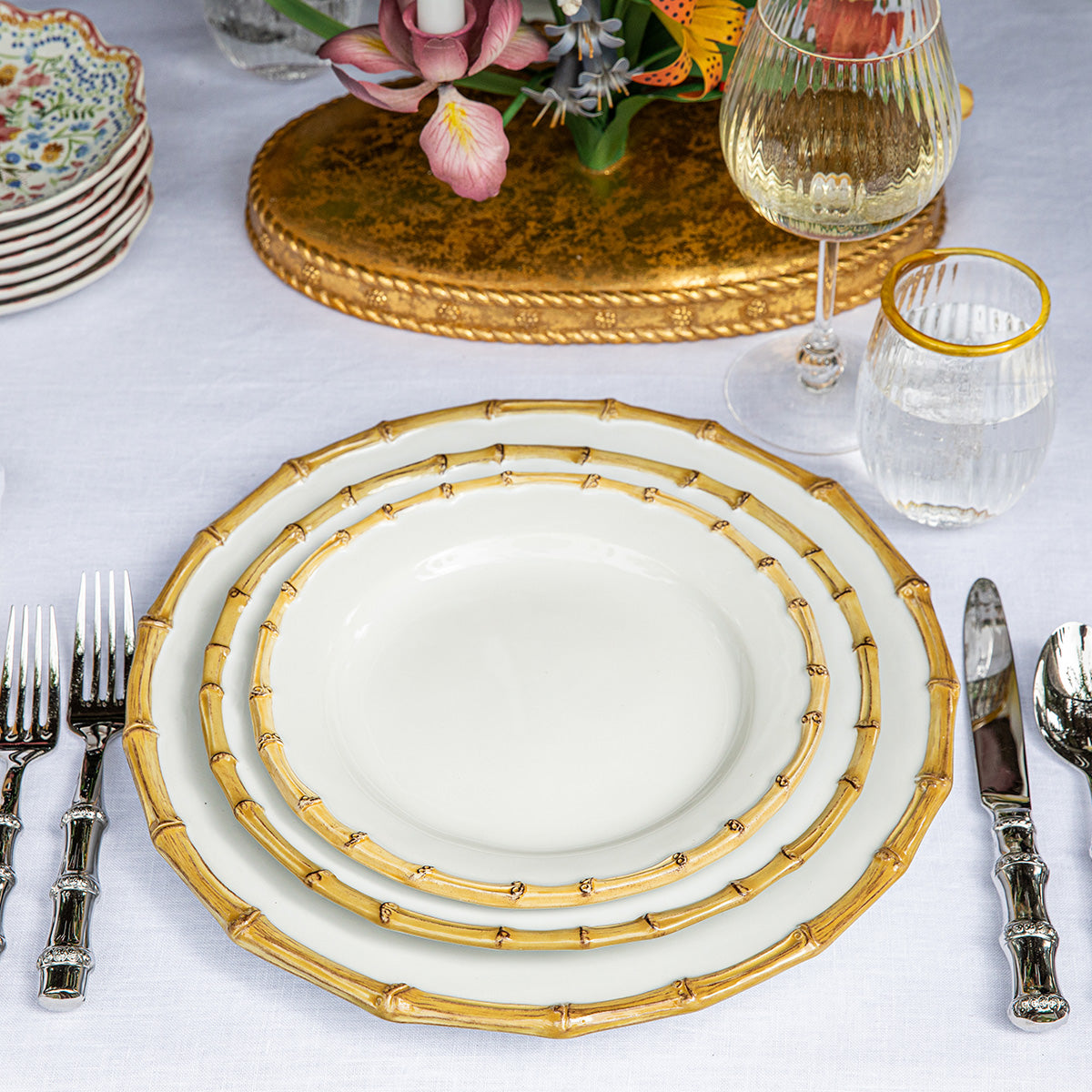 Bamboo Dinner Plate - Natural - Image 3