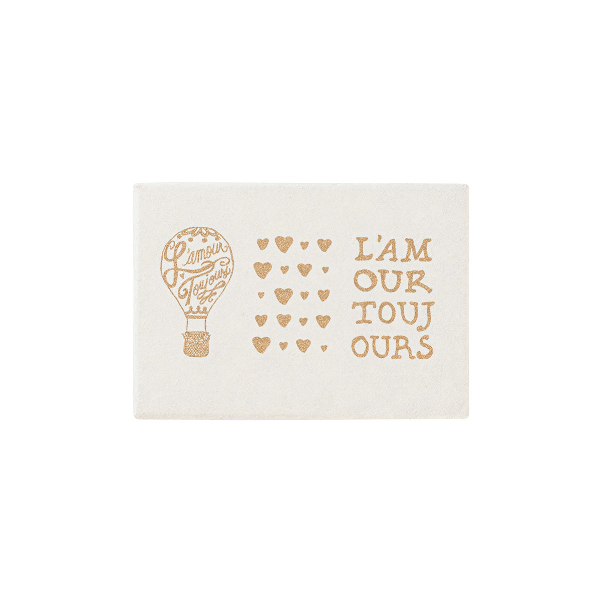 L'Amour Toujours Note Card Assorted Set/6 - Gold