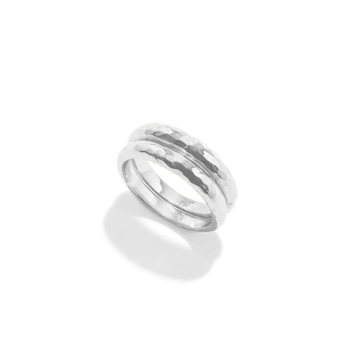 Cleopatra Slice Stacking Ring Set - Silver - Image 3