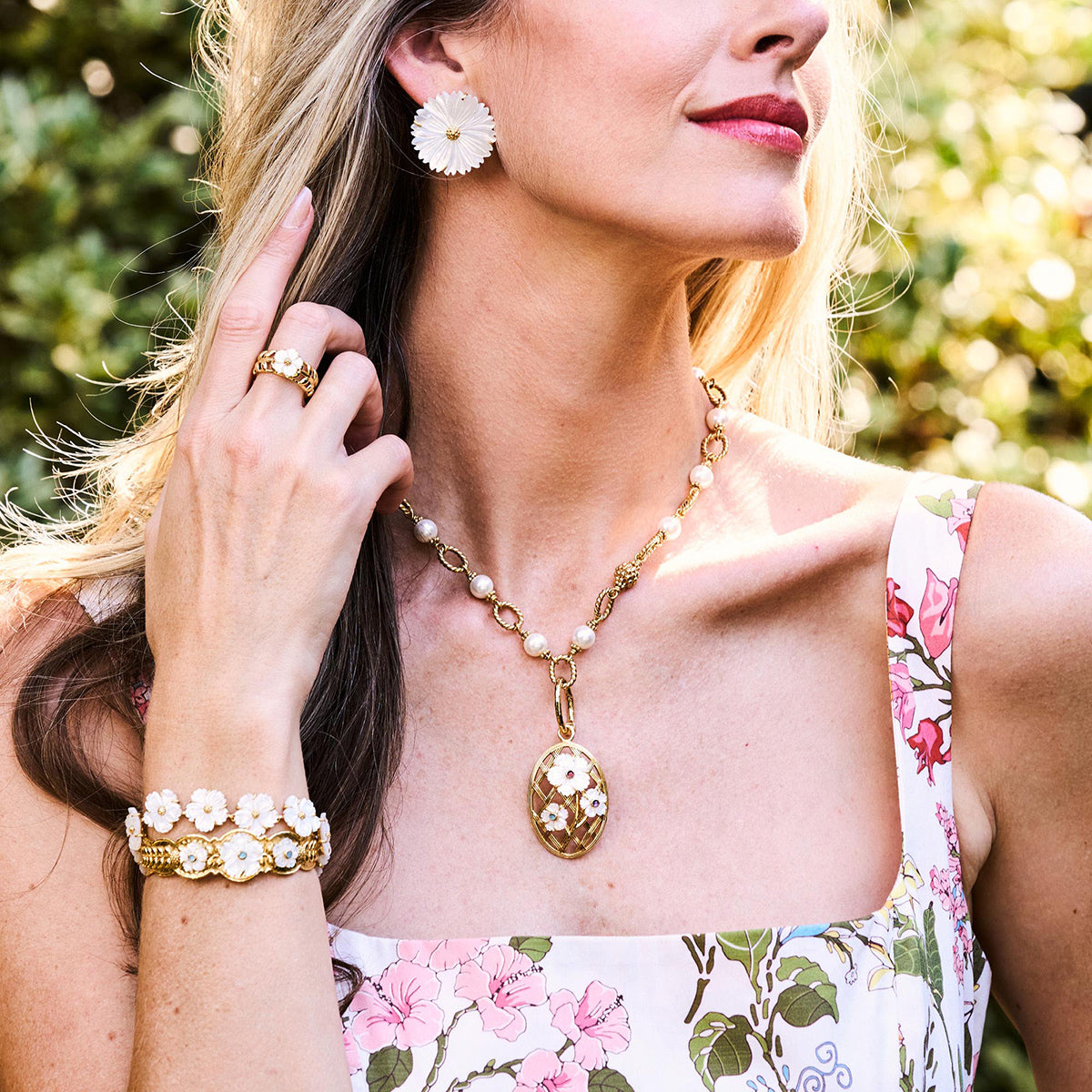 Villandry Fleur Scalloped Cuff - Multi - Image 5