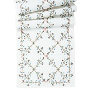 Villa Seville 18 x 90 Table Runner - Chambray