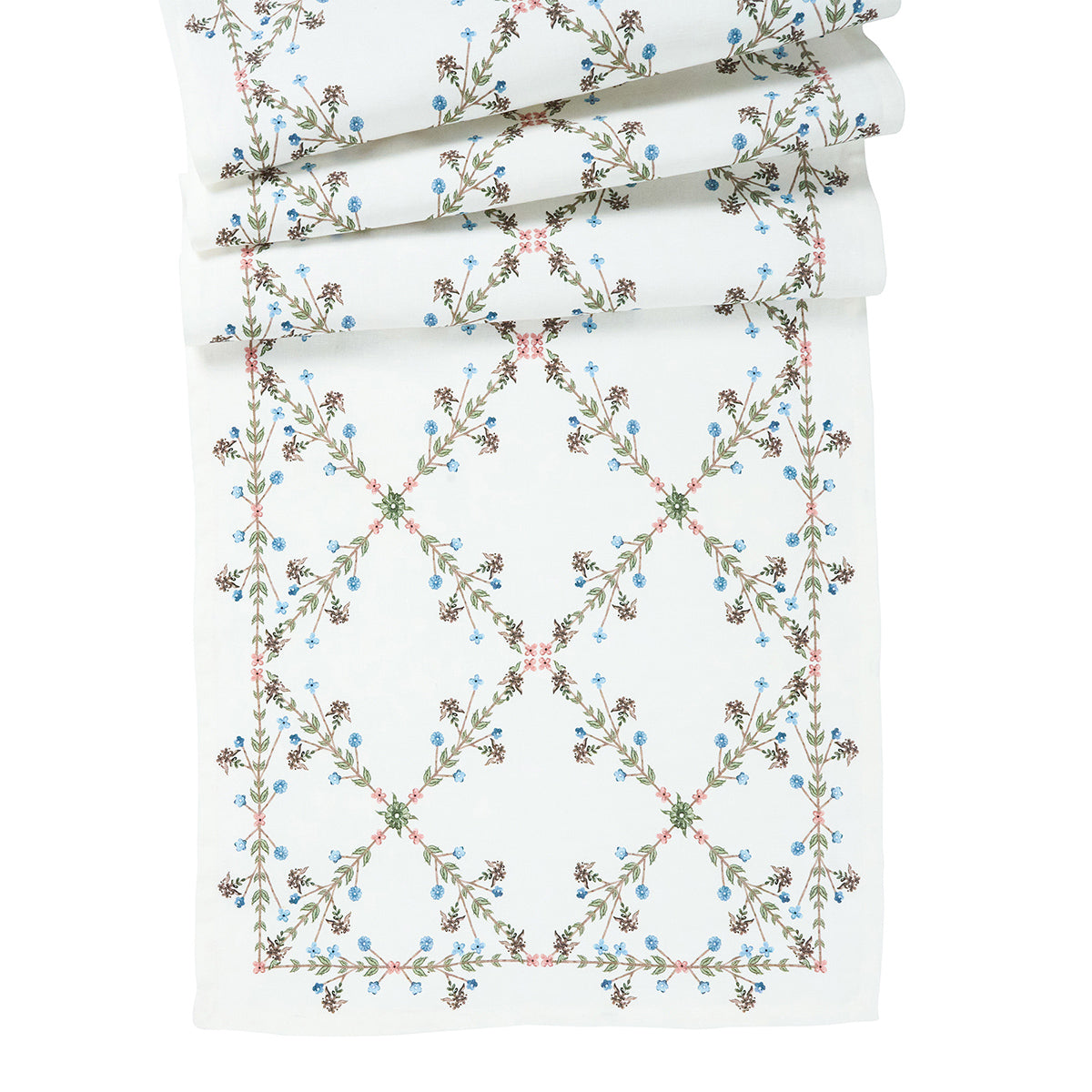 Villa Seville 18 x 90 Table Runner - Chambray