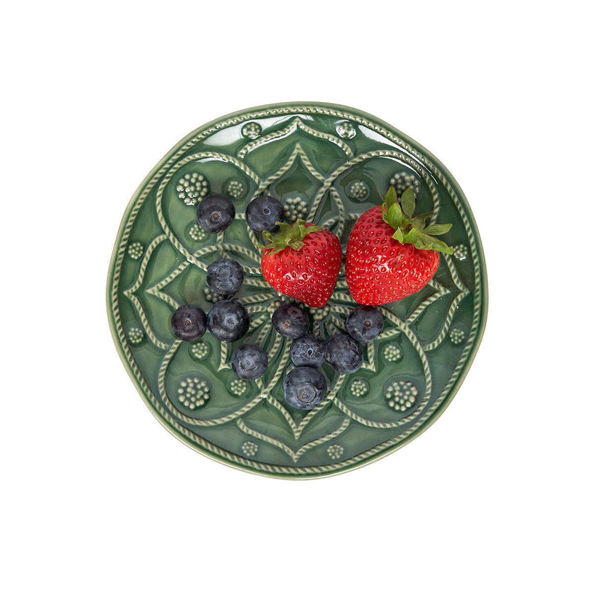 Jardins du Monde Side/Cocktail Plate Assorted Set/4 - Basil - Image 3
