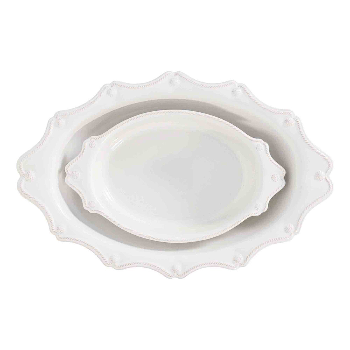 Berry & Thread Oval Baker Set/2pc - Whitewash - Image 2