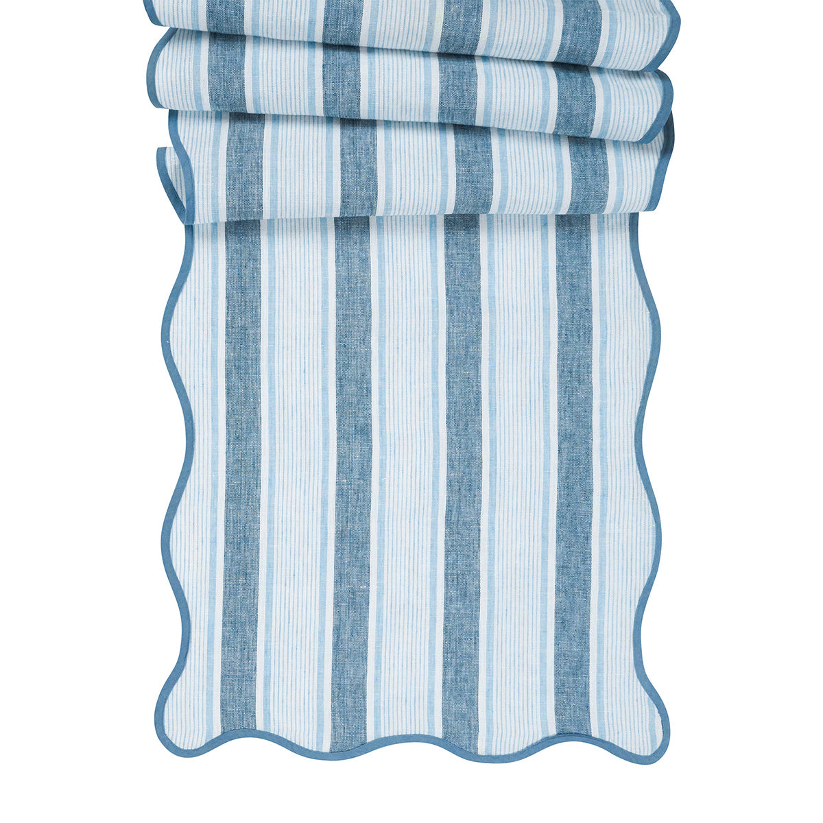 Cabana Stripe 18 x 90 Table Runner - Ocean