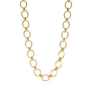 Cleopatra Grande Link Necklace. 16+2'' - Gold