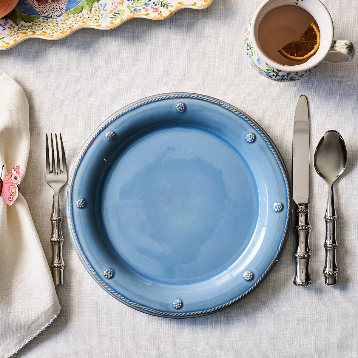 Berry & Thread Dinner Plate - Chambray - Image 3