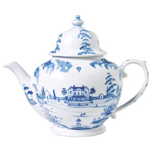 Country Estate Teapot - Delft Blue