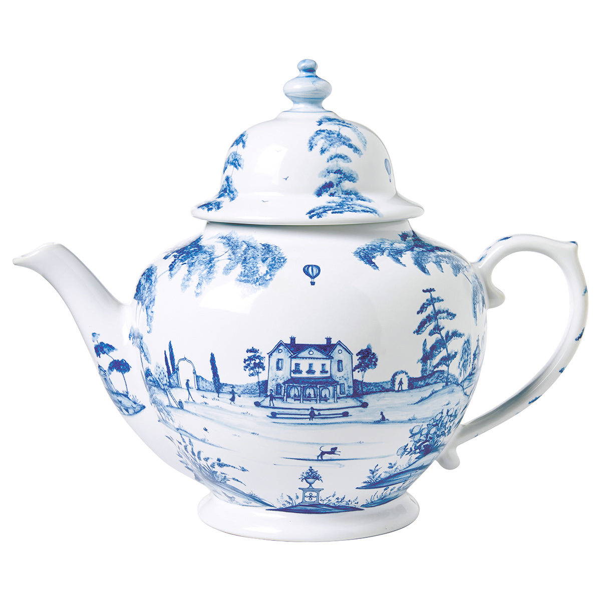 Country Estate Teapot - Delft Blue