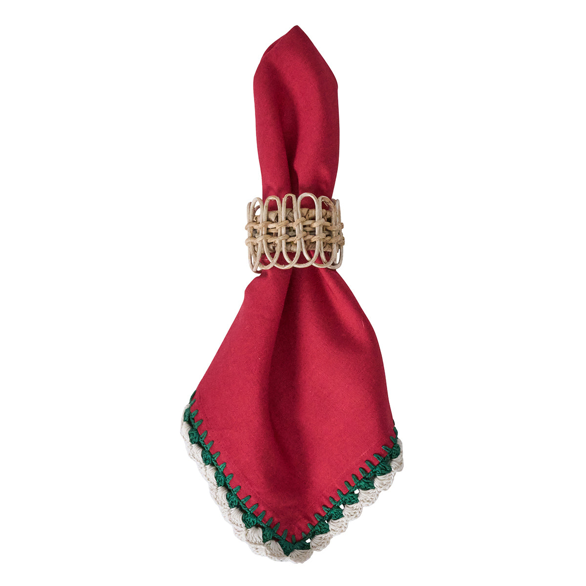 Isadora Napkin Set/4- Red - Image 2