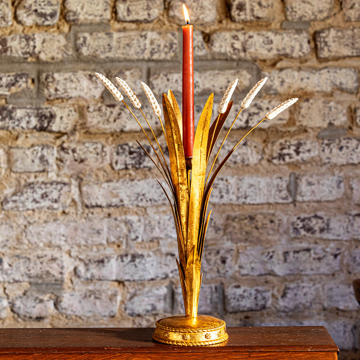Forest Walk Wheat 17 Candlestick - Gold - Image 4