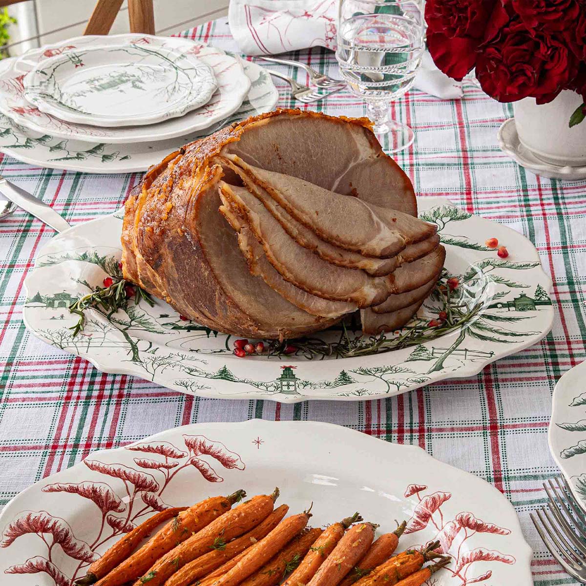 Country Estate Winter Frolic 18 Platter - Evergreen - Image 3