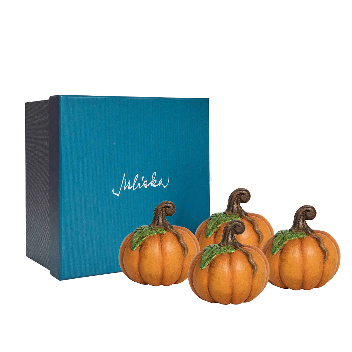 Forest Walk Pumpkin Place Card Holder. Set/4 - Multi - Image 2