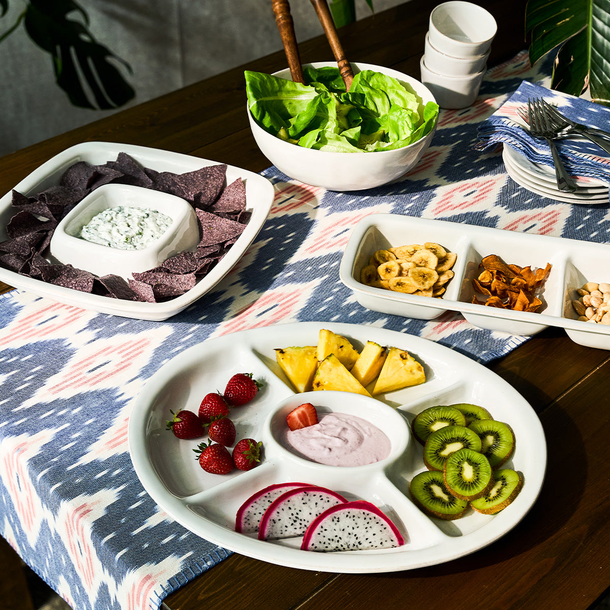 Puro 15 Crudite Platter - Whitewash - Image 4