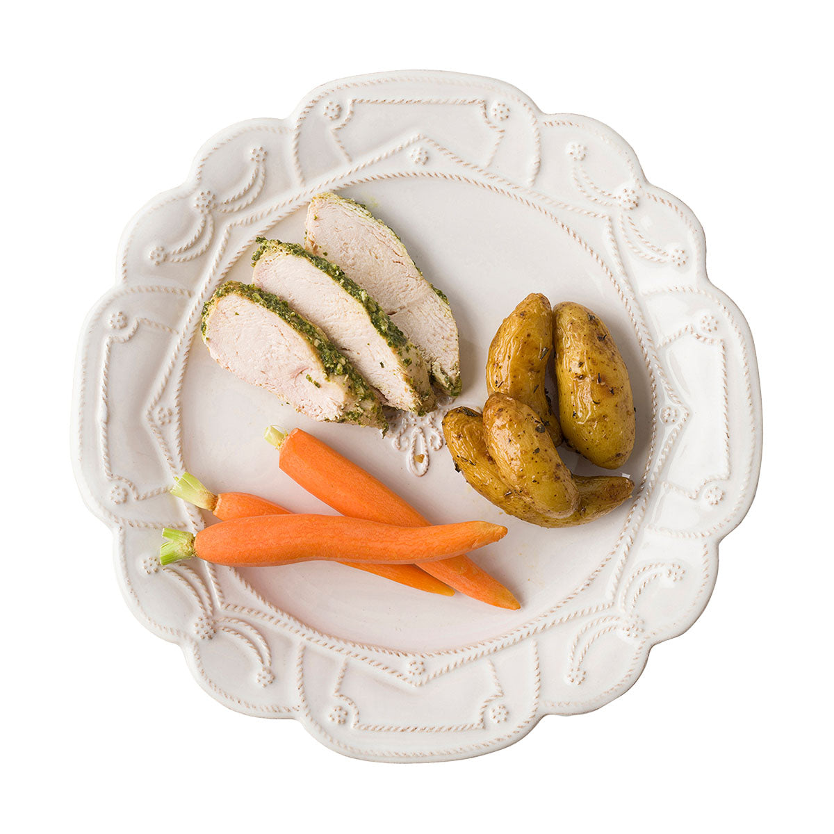 Jardins du Monde Dinner Plate - Whitewash - Image 2