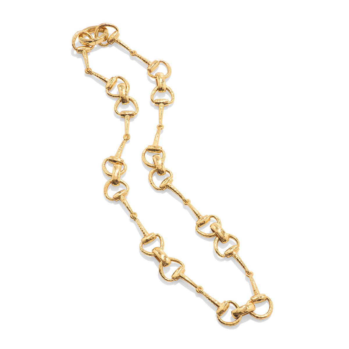 Equestrian Snaffle Bit Chain Necklace. 20 - Gold - Image 4