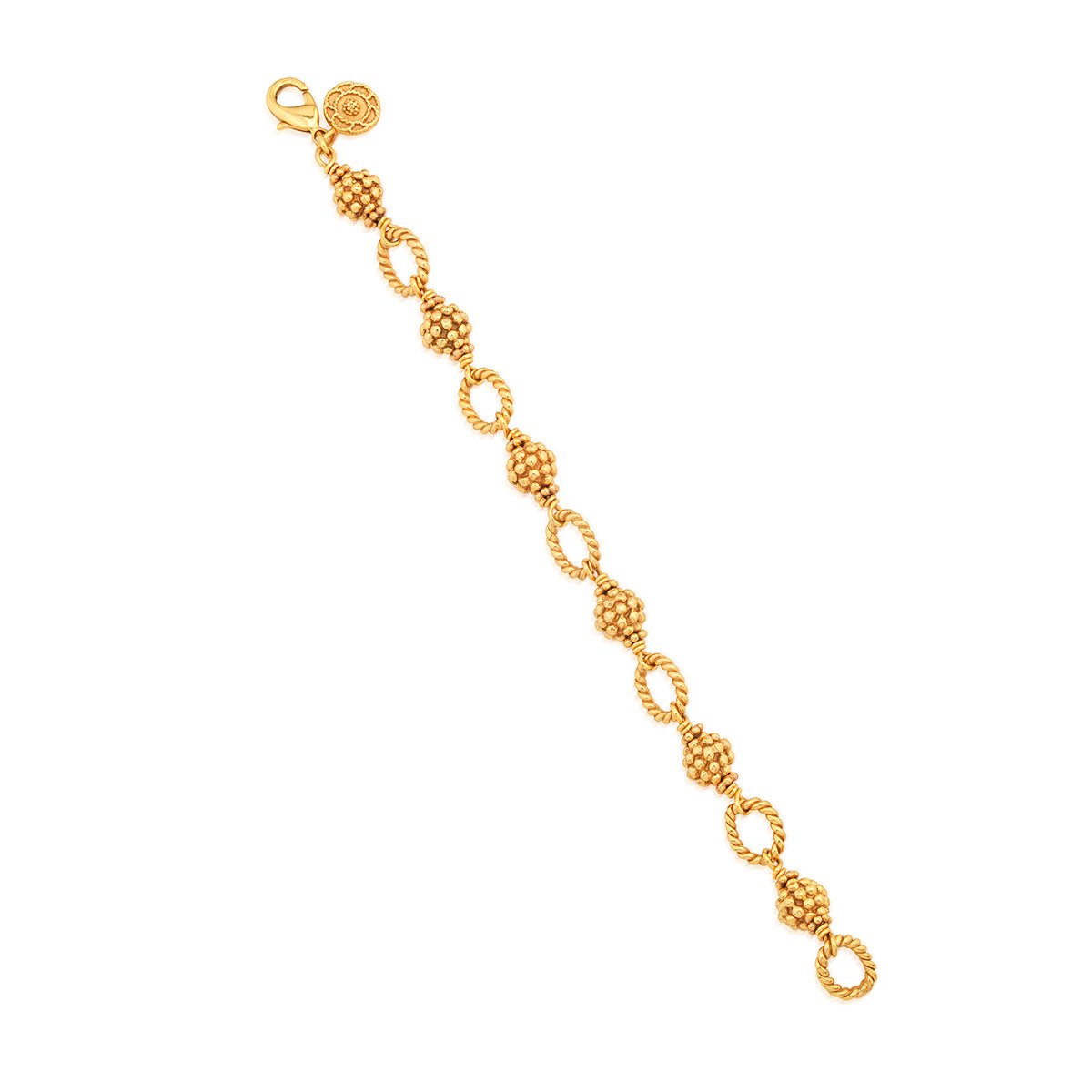 Berry Bead Bracelet - 7+2 - Gold - Image 3