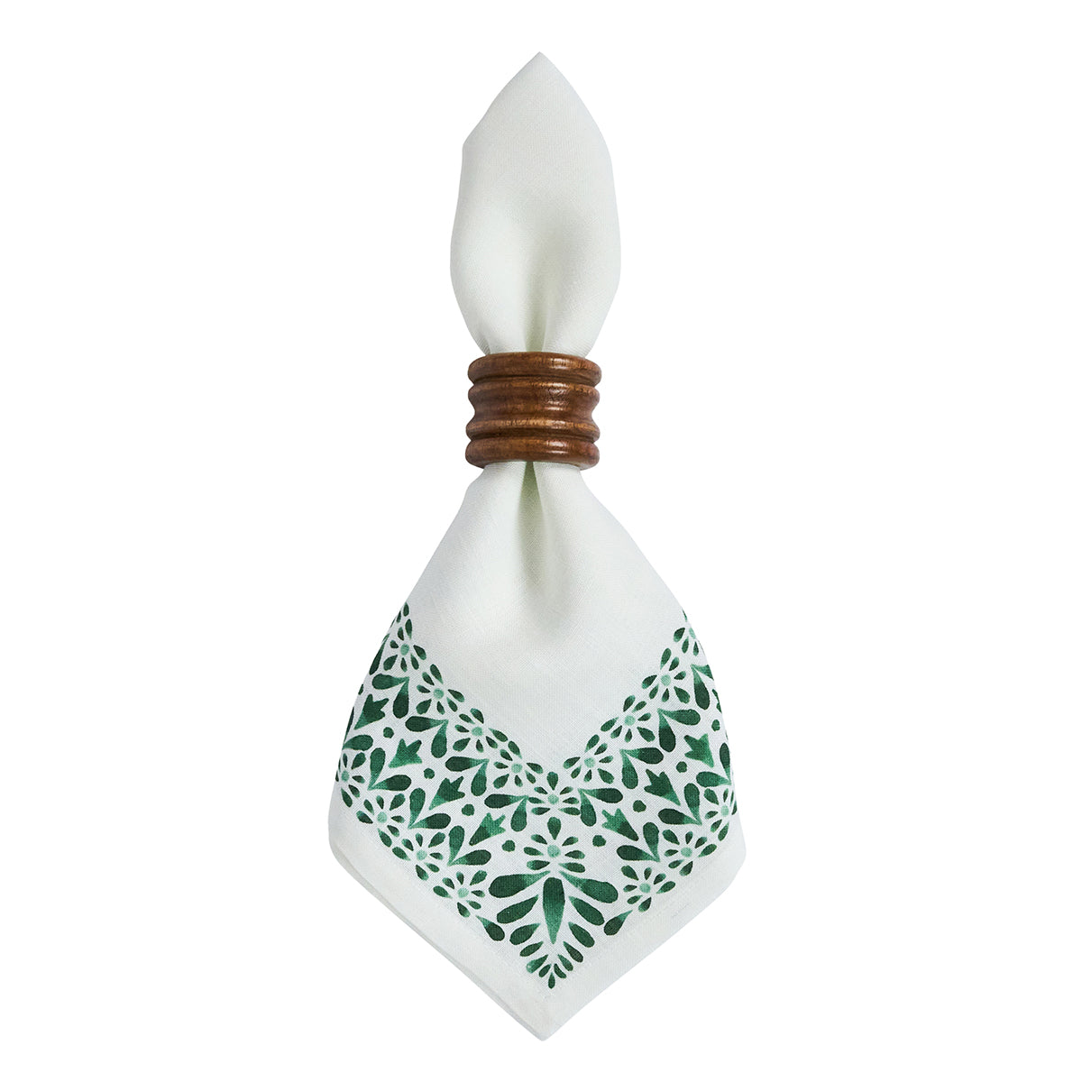 Iberian Border Napkin Set/4 - Evergreen - Image 2