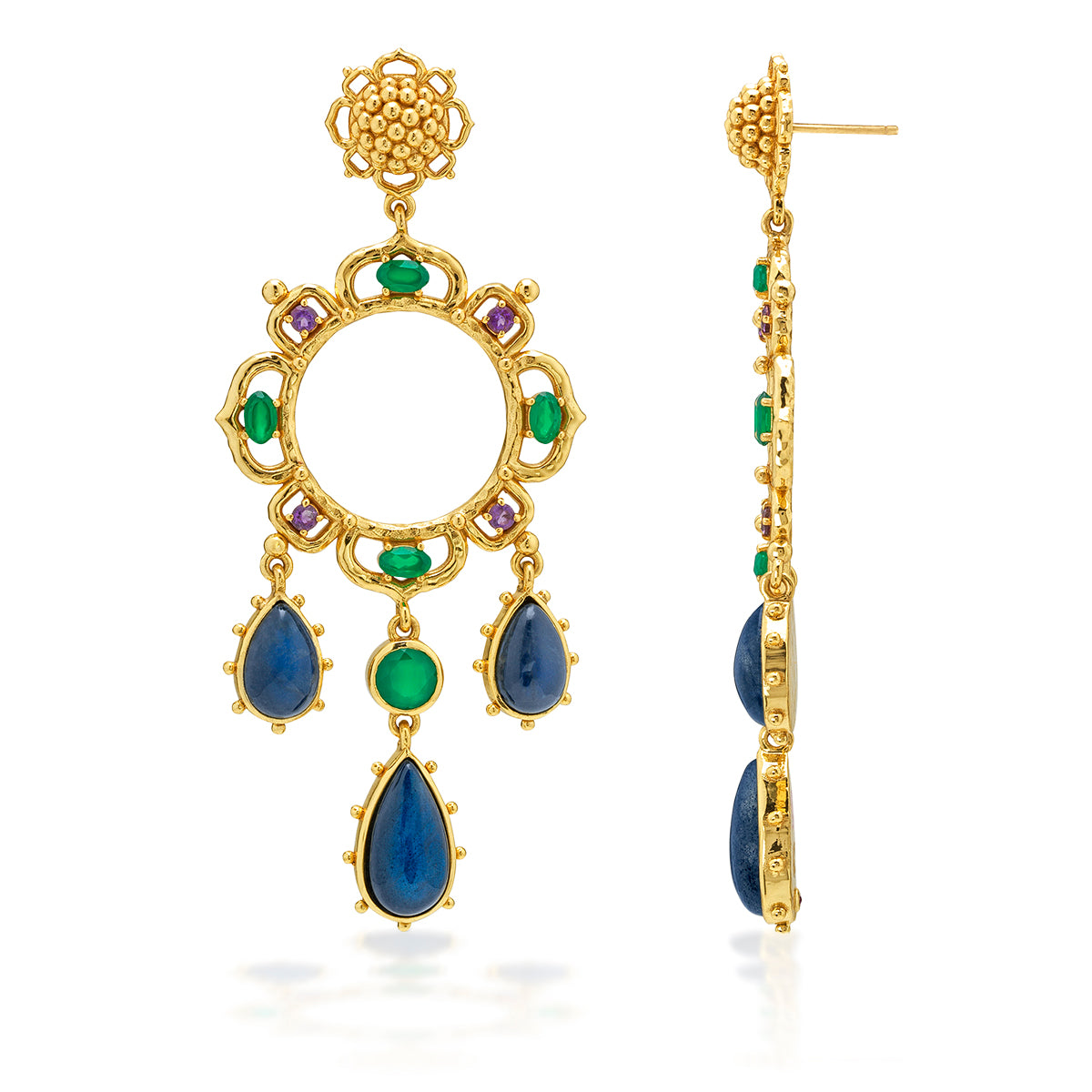 Contessa Belle Nuit Dangle Earrings - Multi - Image 3