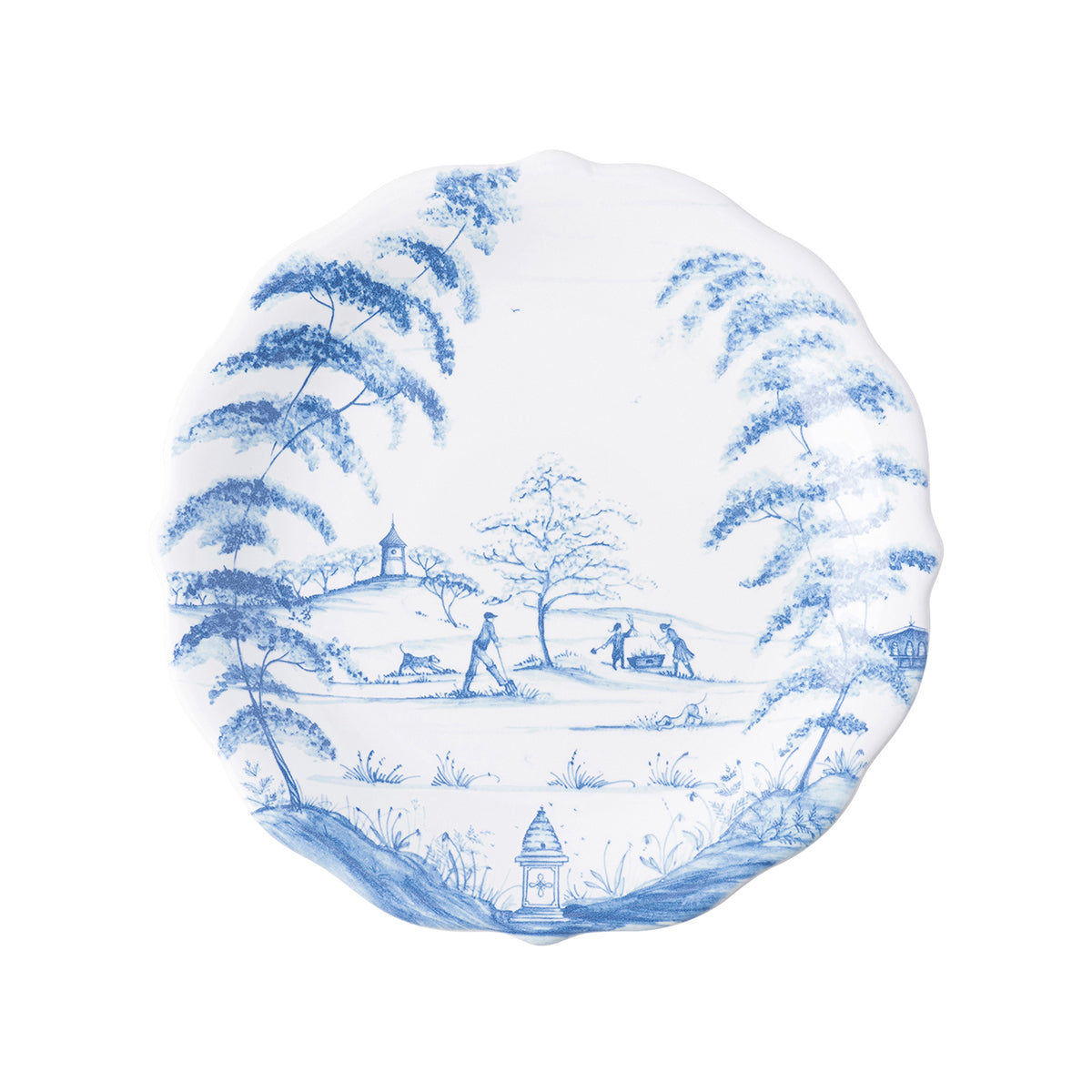 Country Estate Party Plate Assorted Set/4 - Delft Blue - Image 9