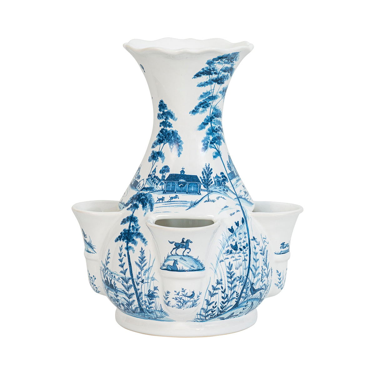 Country Estate 11.5 Tulipiere Vase - Delft Blue - Image 3