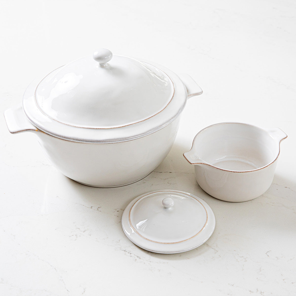 Puro Mini Cocotte with Lid - Whitewash - Image 5