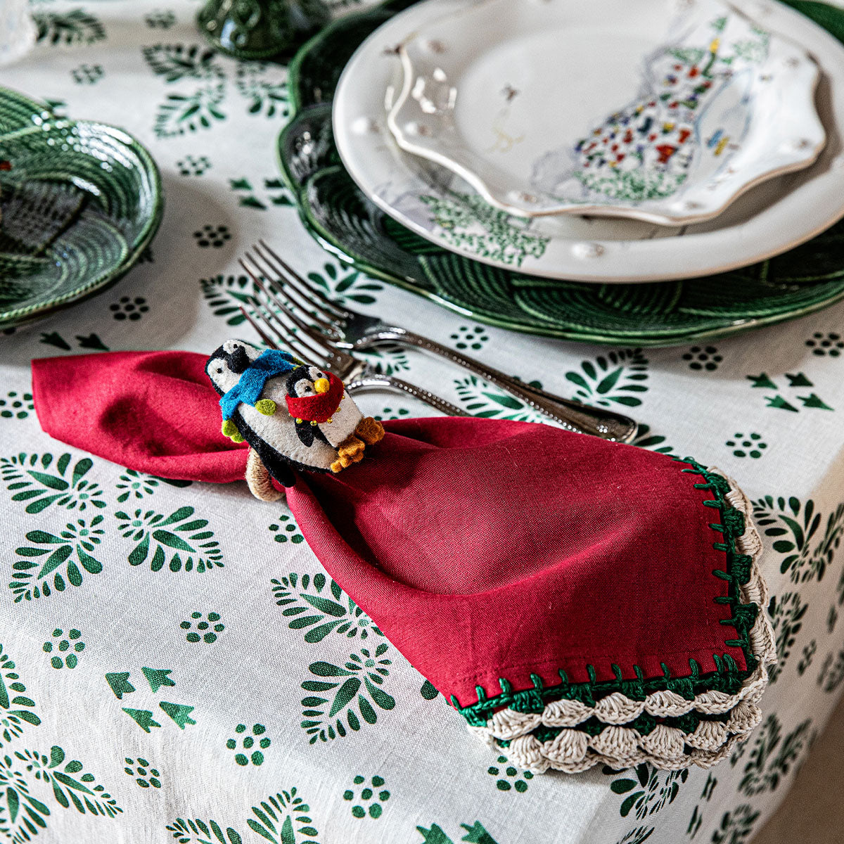 Berry & Thread North Pole Animal Napkin Ring Assorted Set/4 - Image 8