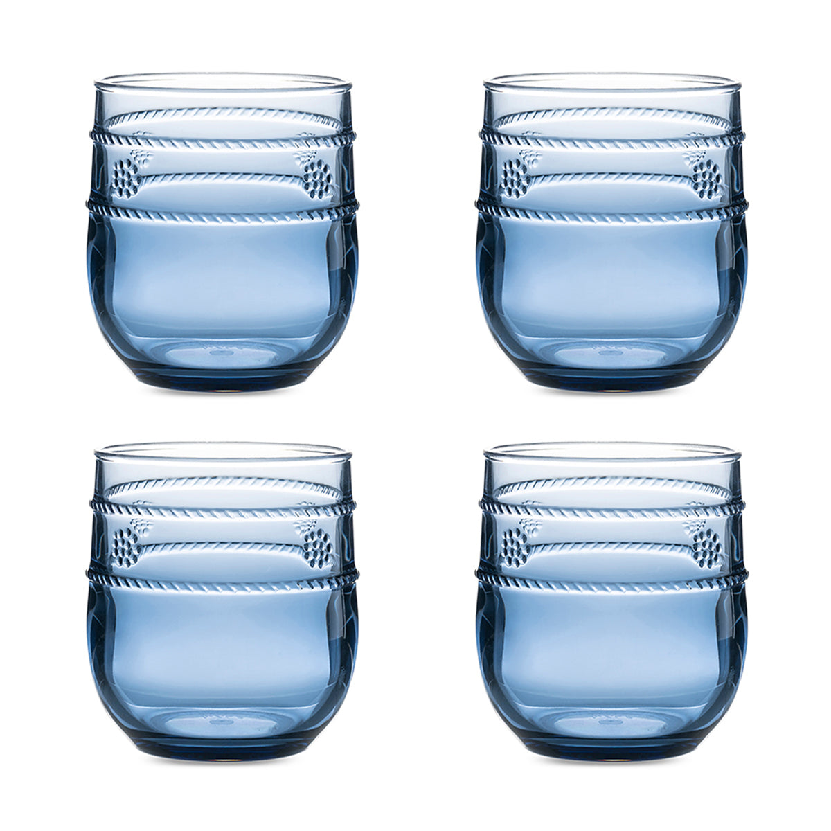 Isabella Acrylic Small Tumbler Set/4 - Blue