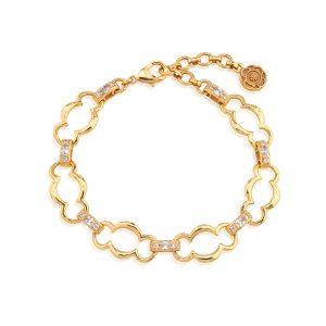 Maharani Grande Chain Bracelet. 7.5+2 - Clear Cubic Zirconia