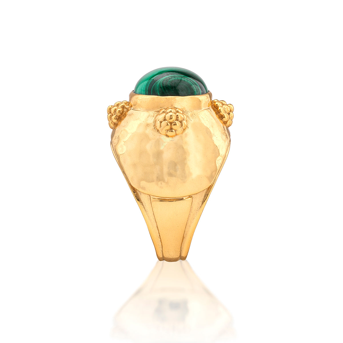 Cleopatra Oval Ring - Malachite - Image 4