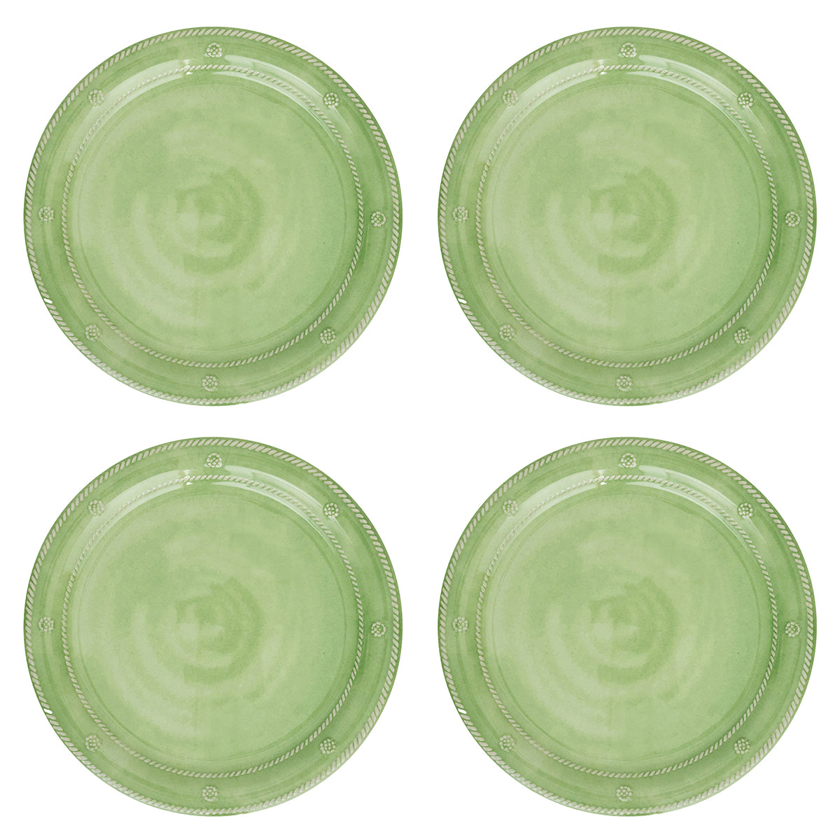 Berry & Thread Melamine Dinner Plate Set/4 - Seagrass