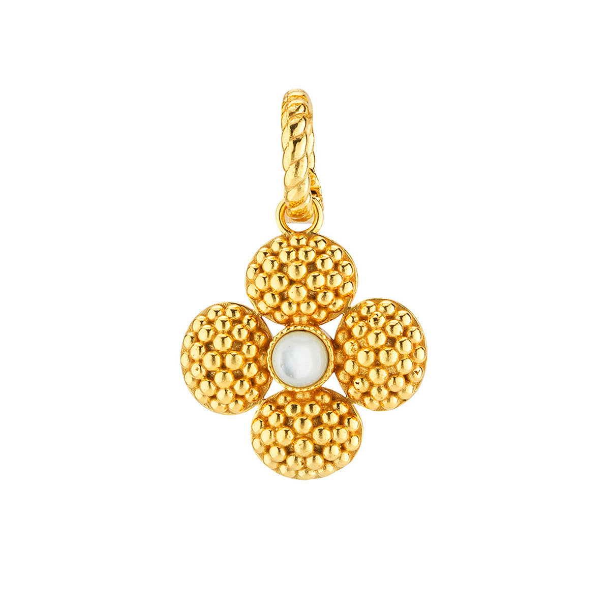 Berry Clover Double Sided Charm/Pendant - MOP - Image 2