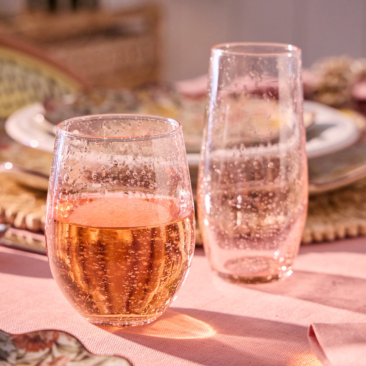 Provence Stemless Wine Glass - Blush - Image 3
