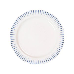 Sitio Stripe Dessert/Salad Plate - Delft Blue