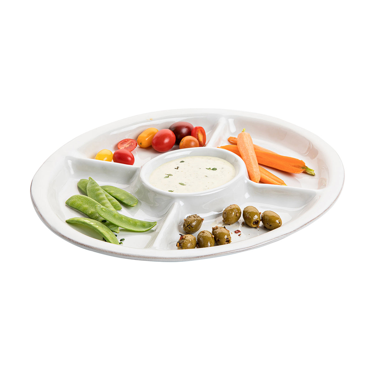 Puro 15 Crudite Platter - Whitewash - Image 2