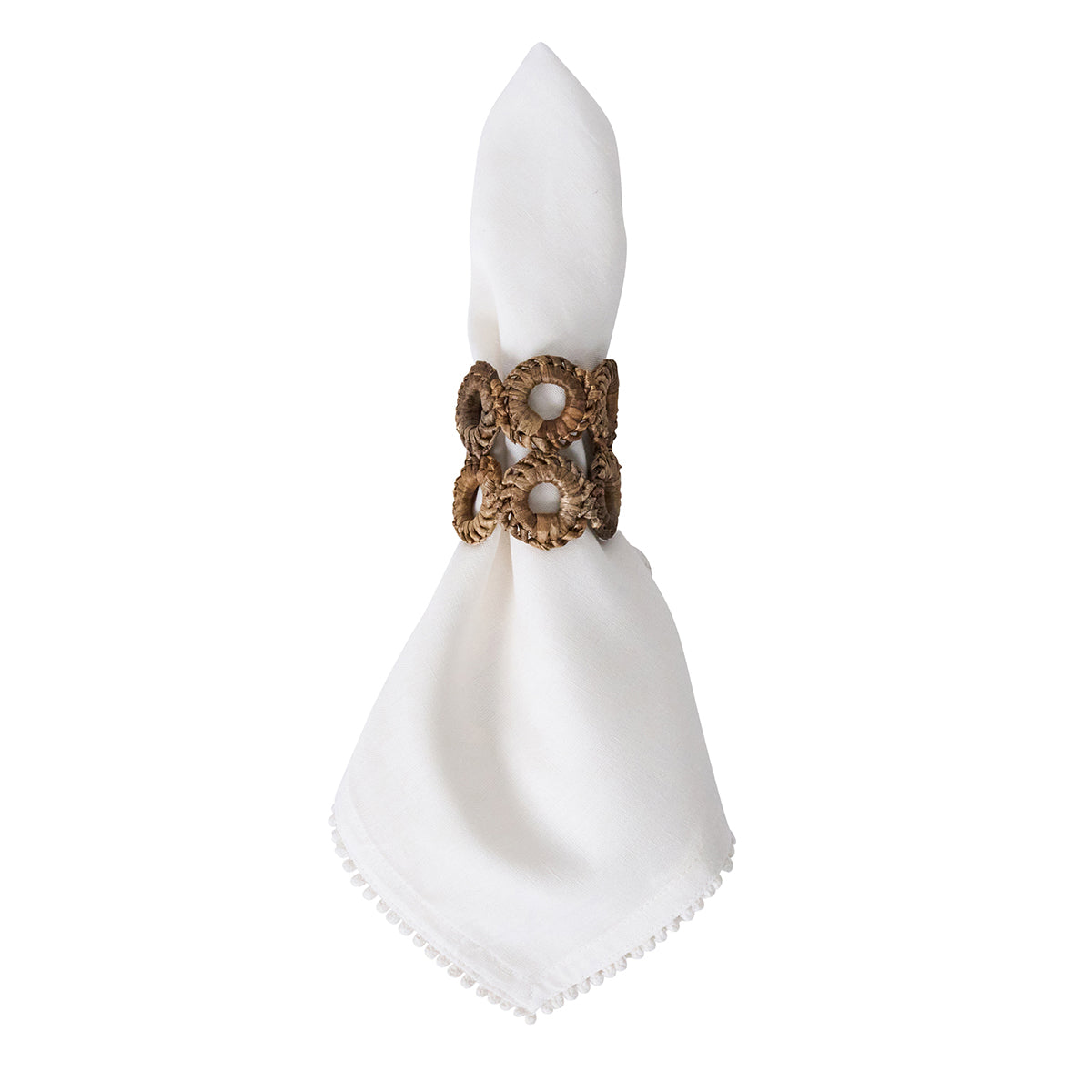 Rustic Ring Napkin Ring Set/4 - Natural - Image 2