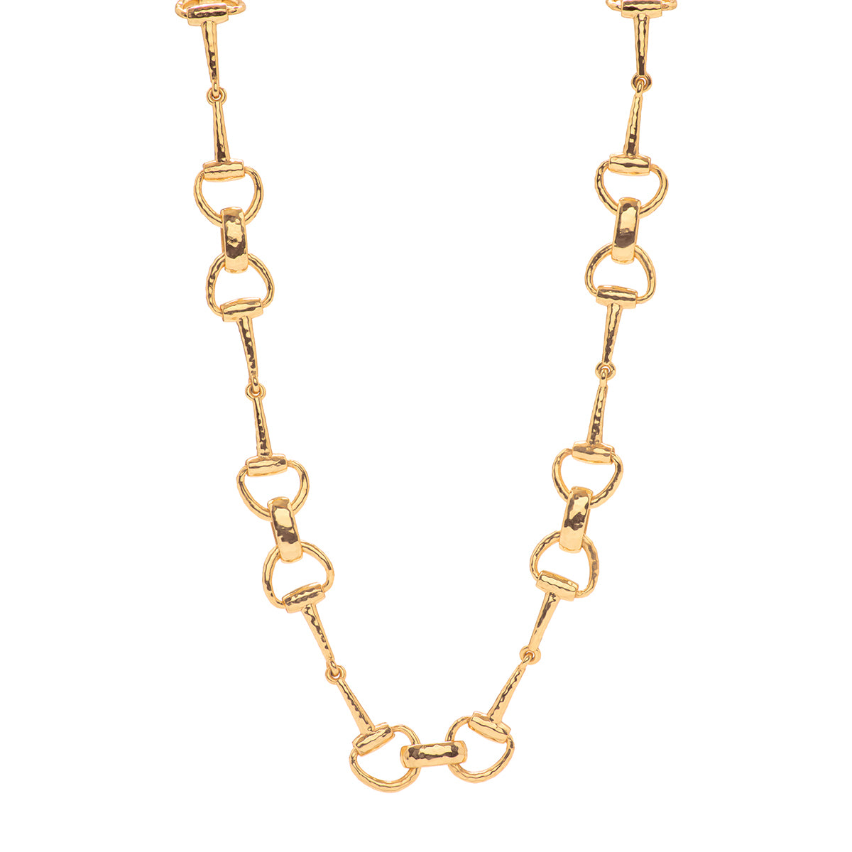 Equestrian Snaffle Bit Chain Necklace. 20 - Gold