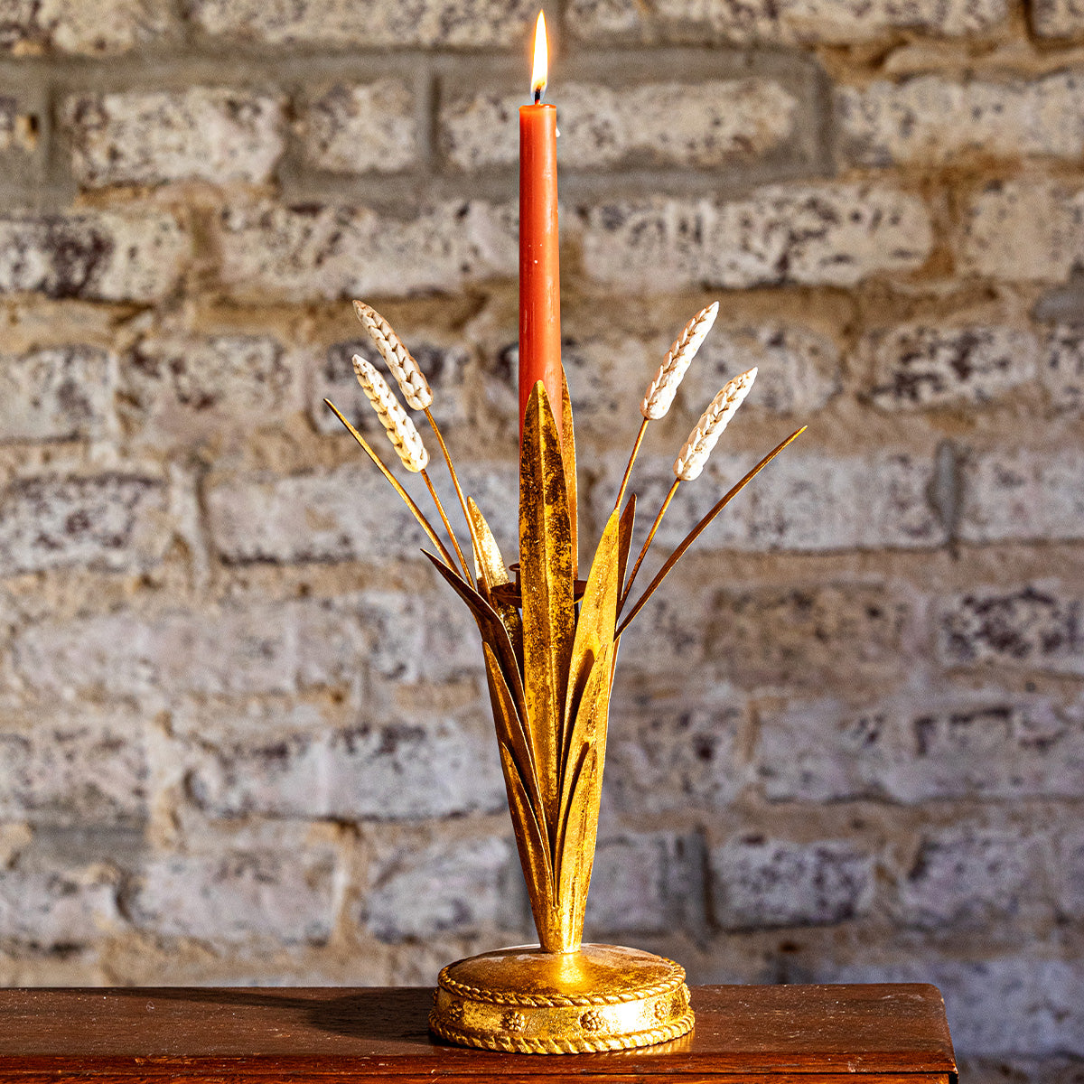 Forest Walk Wheat 13 Candlestick - Gold - Image 4