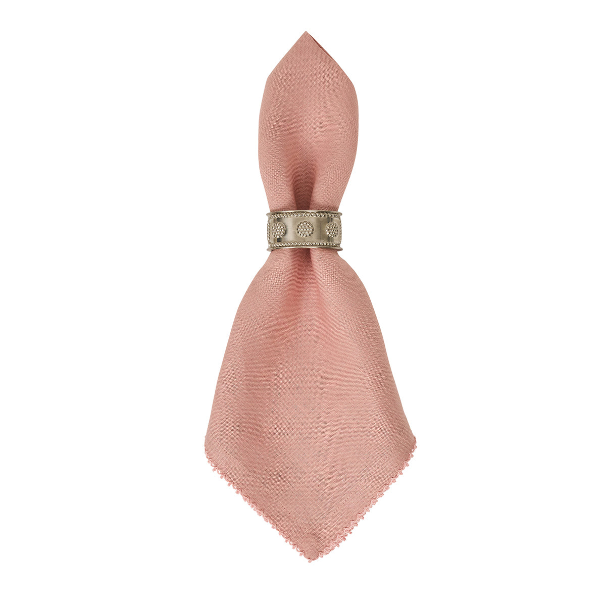 Berry Scallop Napkin Set/4 - Pink - Image 2