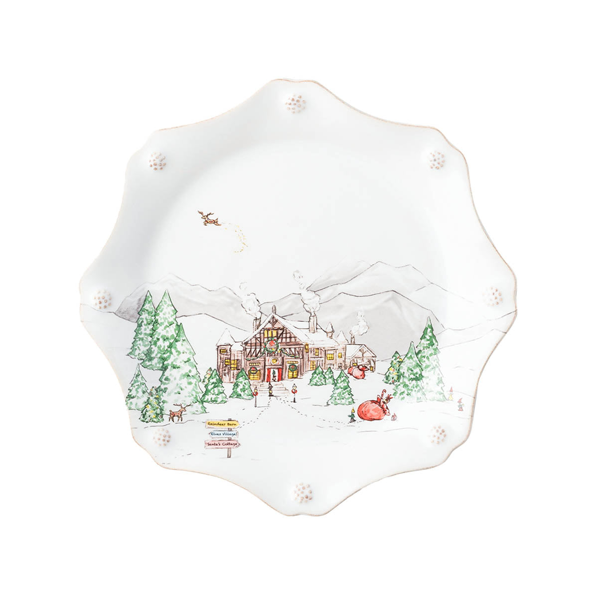 Berry & Thread North Pole Dessert/Salad Plate Assorted Set/4 - Image 7