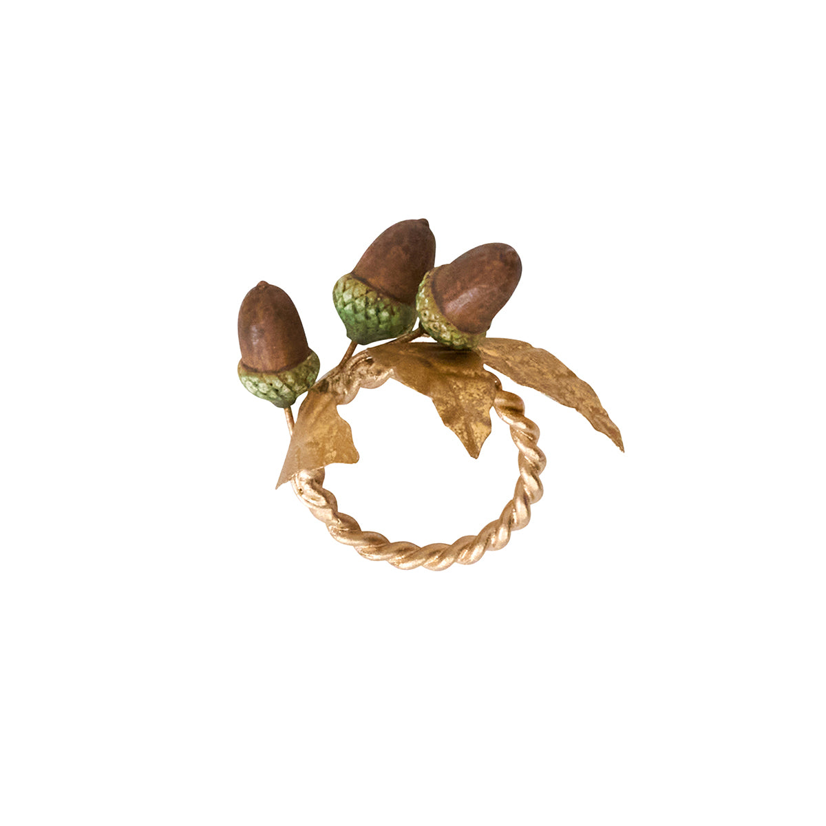 Forest Walk Acorn Napkin Ring Set/4 - Multi - Image 4
