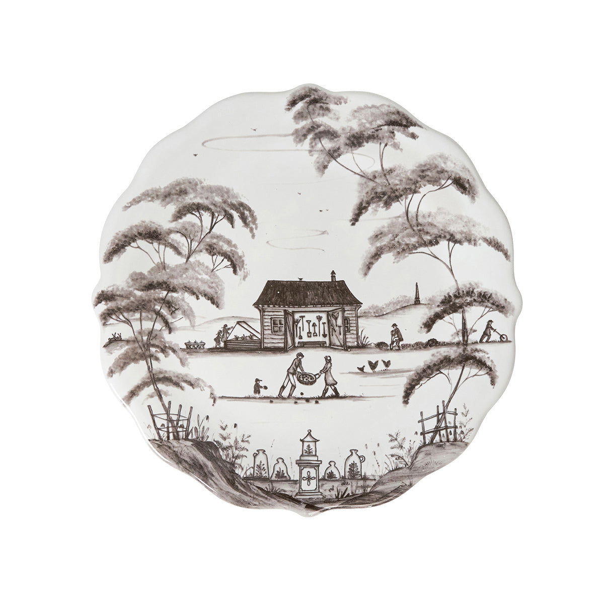 Country Estate Party Plate Assorted Set/4 - Flint Grey - Image 10