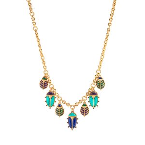 Scarab Family Necklace. 16+2 - Multi