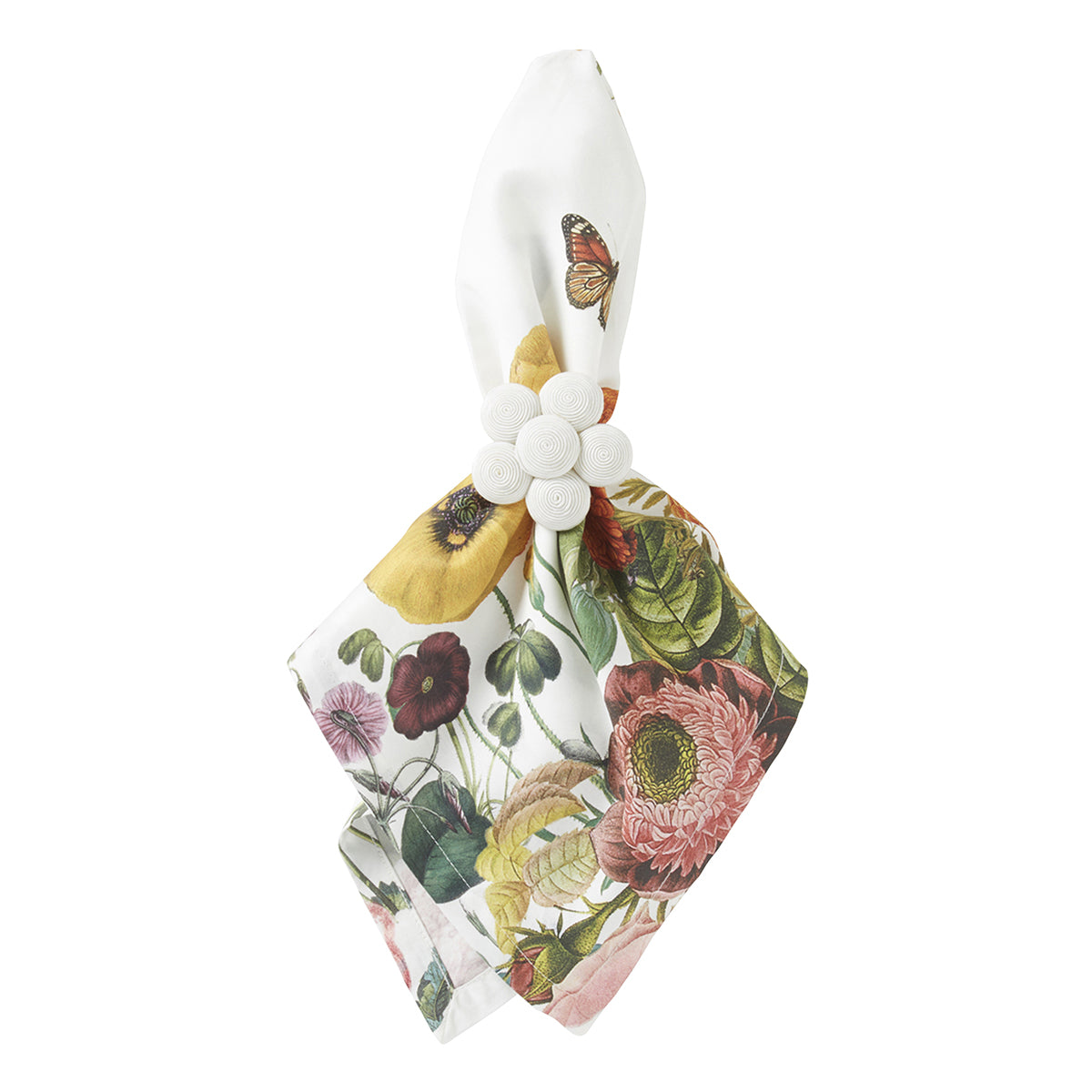 Field of Flowers Napkin Set/4 - White - Image 2