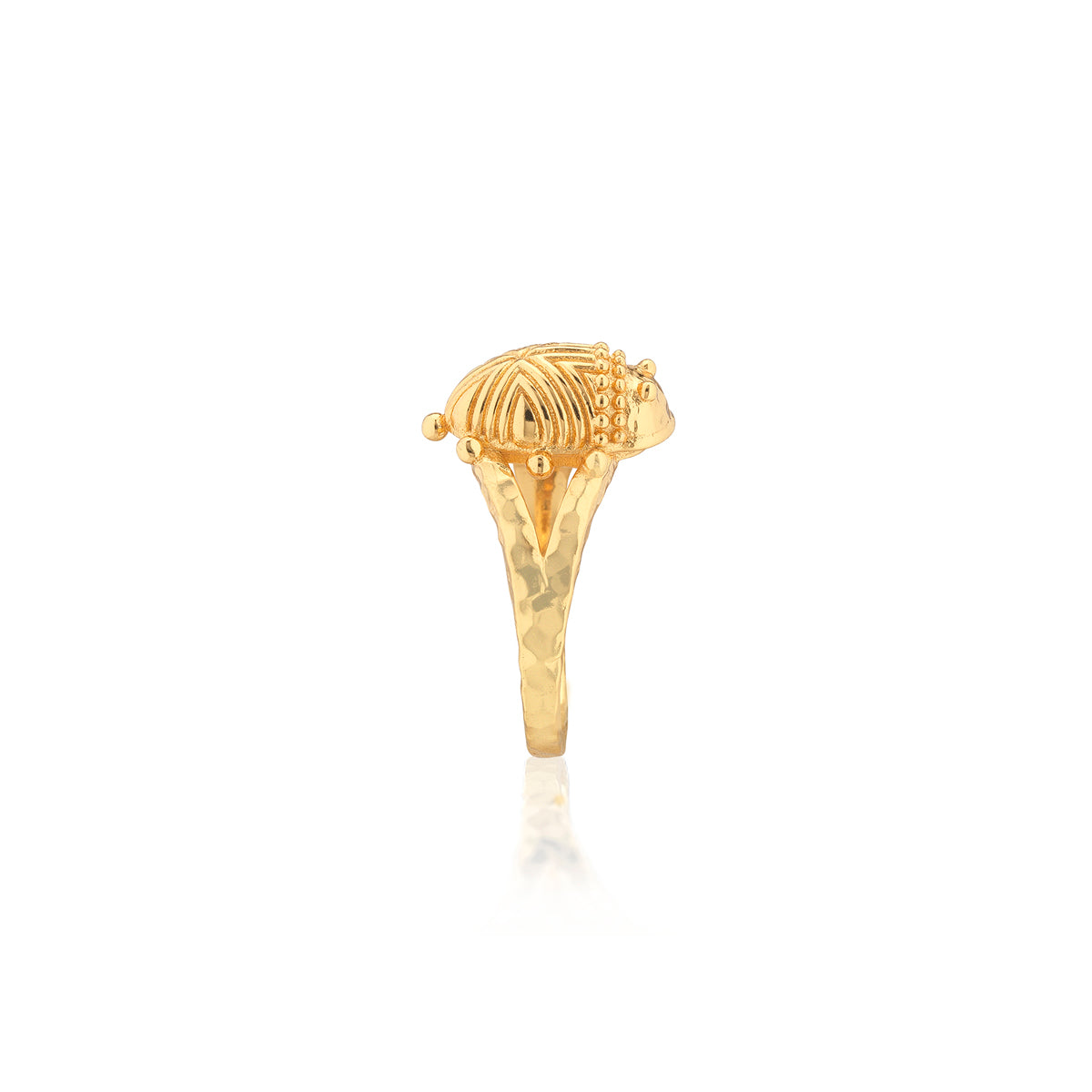 Scarab Gilded Ring - Gold - Image 4