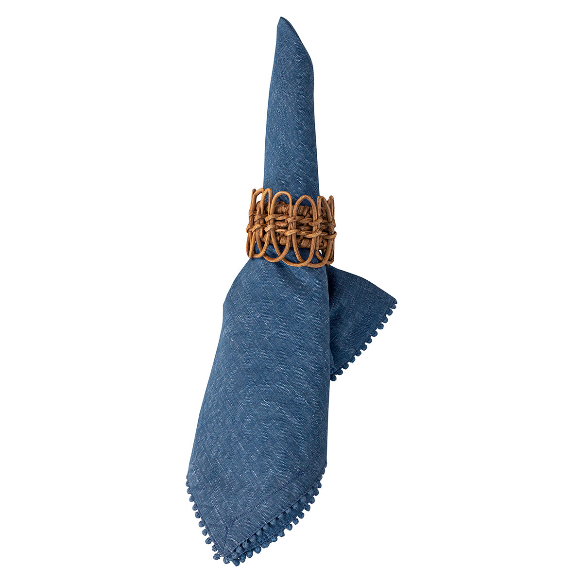 Berry Trim Napkin - Navy - Image 3
